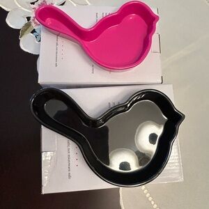 Pink and Black Bird Nora Fleming NWT